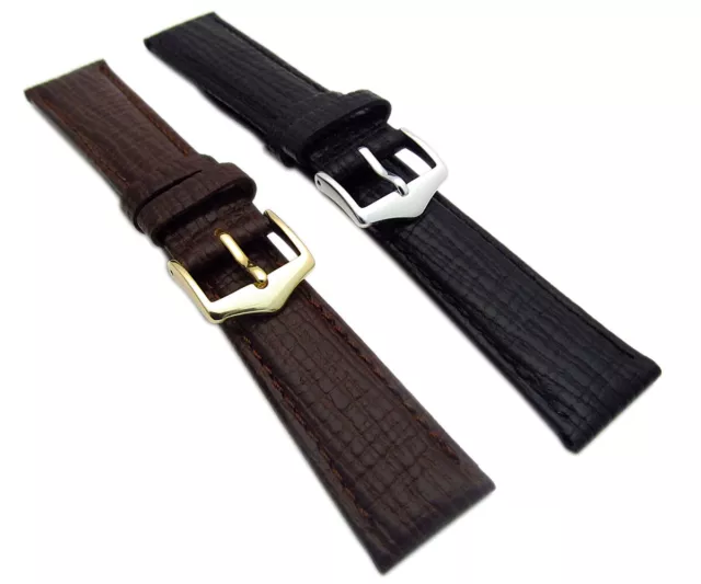 Luxury Padded Calf Leather Watch Strap Vintage Style Odd Sizes 15mm - 23mm C100