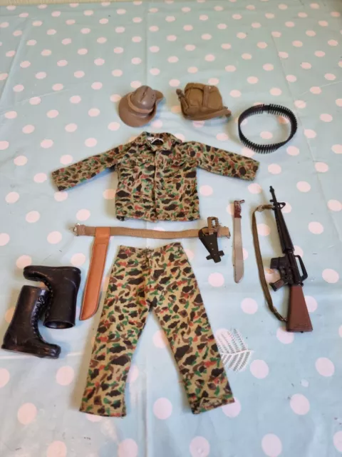 VINTAGE Original ACTION MAN CAMOUFLAGE OUTFIT