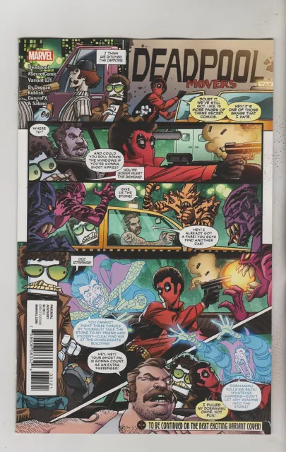 Marvel Comics Deadpool #31 Koblish Variant July 2017 1St Print Nm