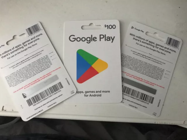 $100 Google Play gift code AUSTRALIA REGION