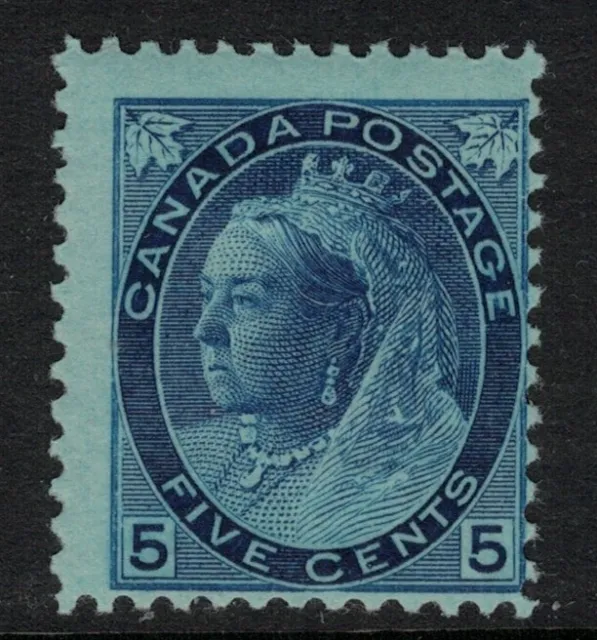 Canada 1898 5c Blue/blue fine LMM SG157/8 Cat £110+