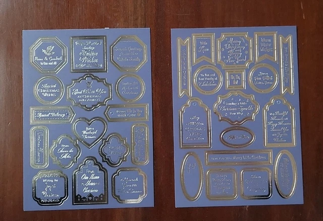 Juego de Navidad de 32 piezas Di Cut Sentiments púrpura pálido nuevo