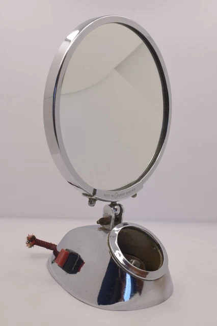 Vintage Coalport Vanity Shaving  Mirror With Light For Restoration Art Deco