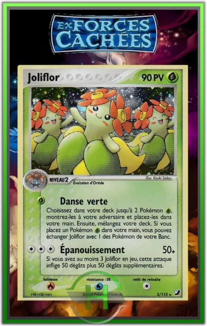 Joliflor Holo - Ex Hidden Forces - 3/115 - French Pokemon Card