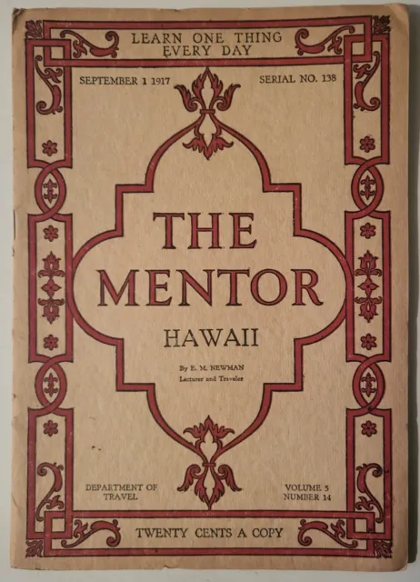Vintage The Mentor HAWAII Sep 1917 w/ 6 island photos Early Hawaiian History