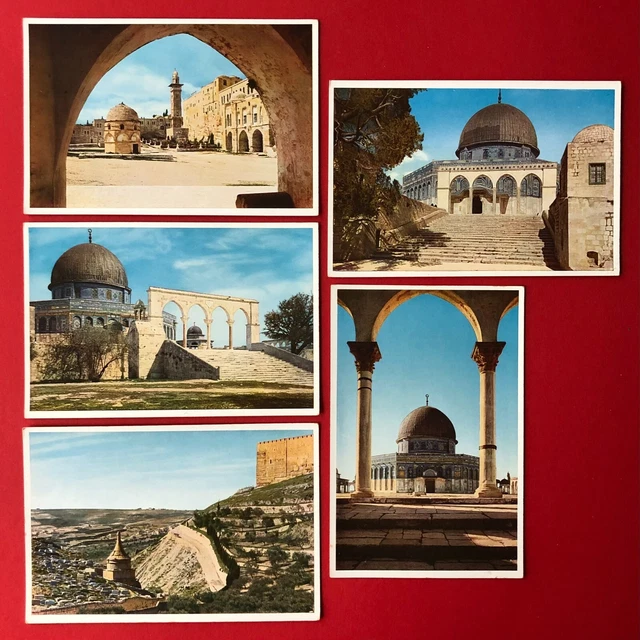 5 x AK ISRAEL um 1960 Jerusalem Felsendom, Tempelberg  ( 105132
