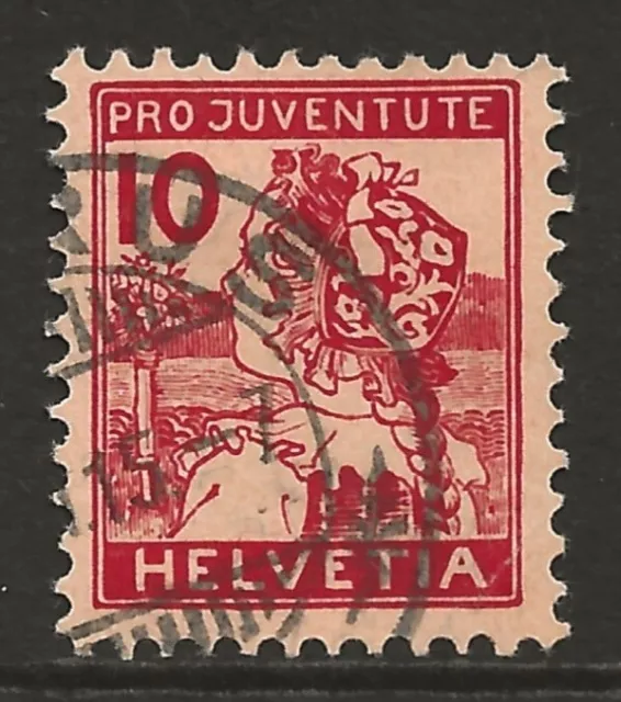 SWITZERLAND 1915 10c Pro Juventute VF used Mi#129 SG#J2