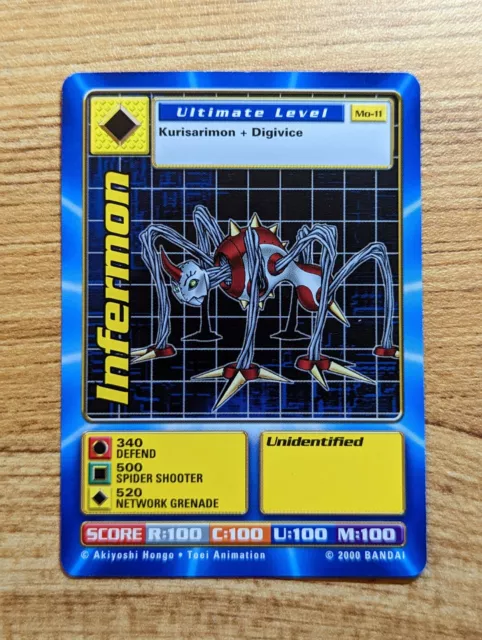 Infermon Mo-11 Digimon Card Game CCG Movie Promo Set Toei Bandai 2000