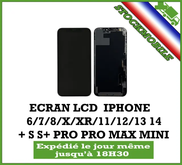 Ecran Lcd/Lcd Jk Iphone 6/7/8/X/Xr/11/12/13/14/15 + S S+ Pro Pro Max Noir Blanc