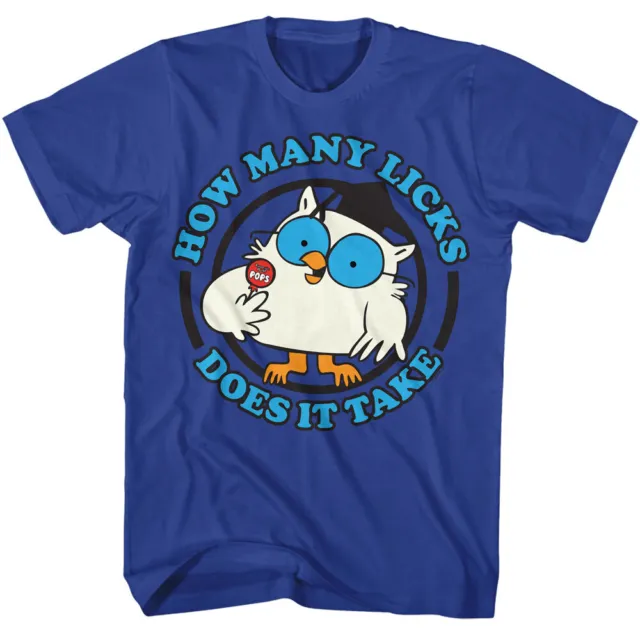 Mr Owl How Many Licks Does It Take Tootsie Roll Tootsie Pops Men's T Shirt