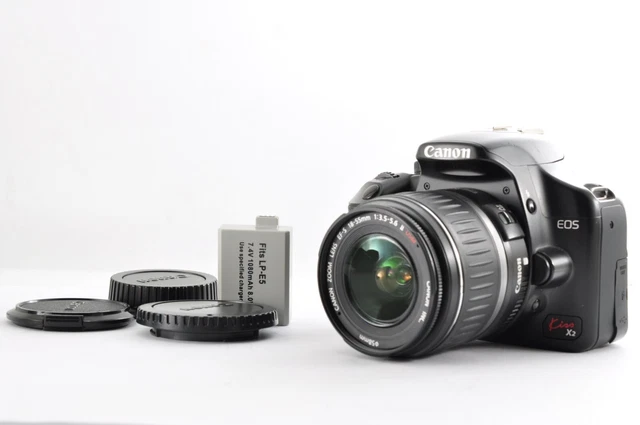 CANON EOS KISS X2 Digital SLR Camera with EF-S 18-55mm Lens Boxed