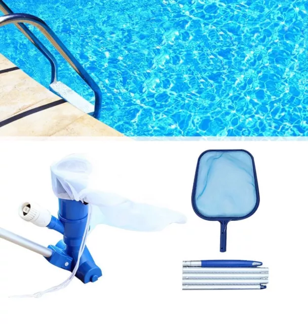 Maintenance Swimming Pool Cleaner Kit Hand Held Vacuum, Pond Fountain Cleaning.