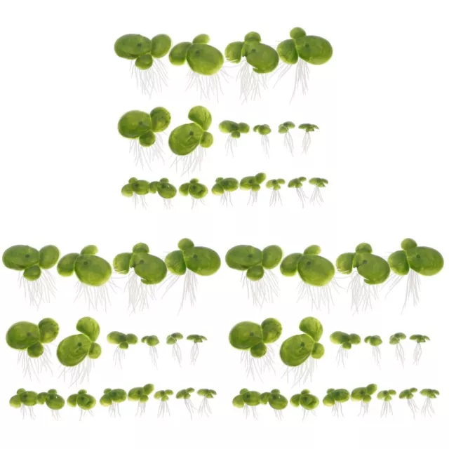 108 Pcs Fish Simulation Duckweed Artificial Duckweed Plant Aquarium