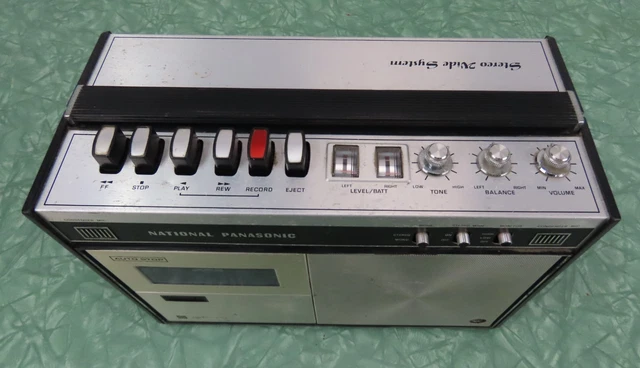 VINTAGE 70S NATIONAL Panasonic Stereo Cassette Recorder RS-264s ...