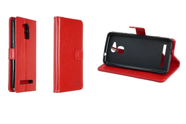 Housse Flip Cover En Liège Pour Téléphone Doro 8100 - Étui Protecteur Rabattable - Couleur Noire