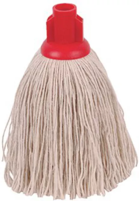 2Work Twine Rough Socket Mop 12oz Red (Pack of 10) 101851R