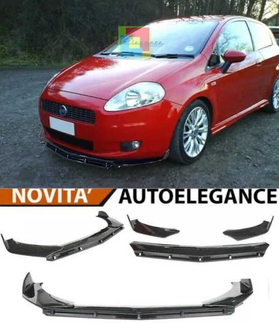 Fiat Grande Punto Splitter De Pare-Chocs Avant Look Noir Brillant Rs - 3P -