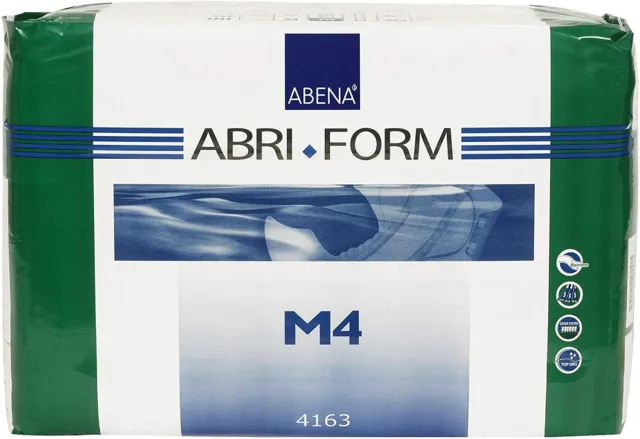 Abena M4 Abri-Form Medium 28-44 Inches X-Plus Brief Adult Diapers - Bag of 14