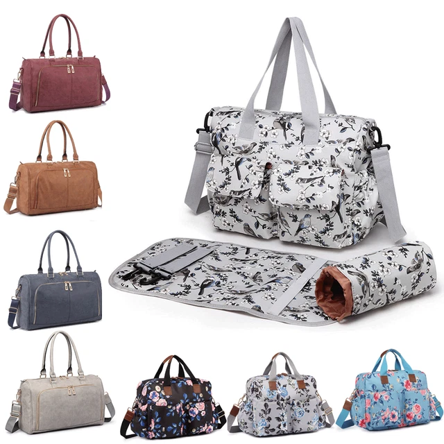 Mummy Maternity Baby Waterproof Changing Bag Nappy Diaper Mat 4Pcs