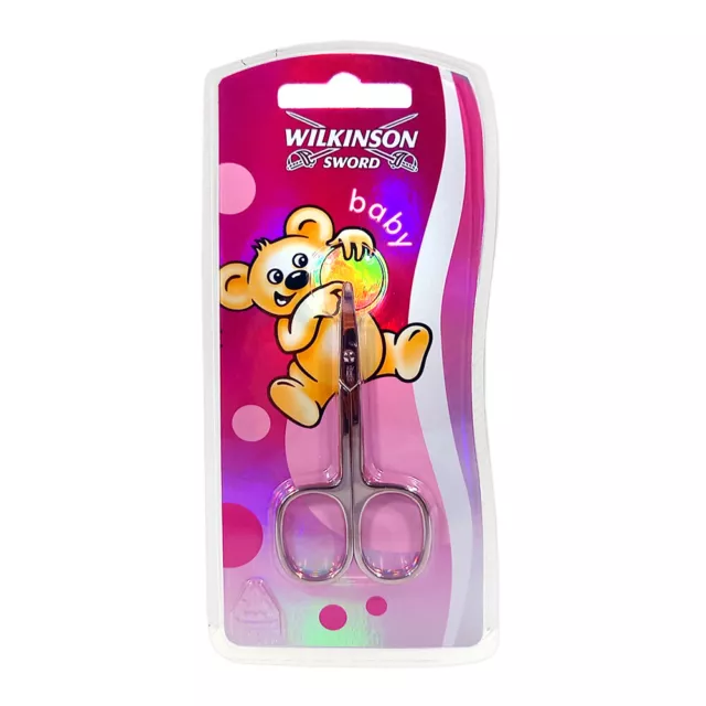 Wilkinson Sword Babyschere Baby Nagelschere Stahl Chrome Hautschere aus Solingen