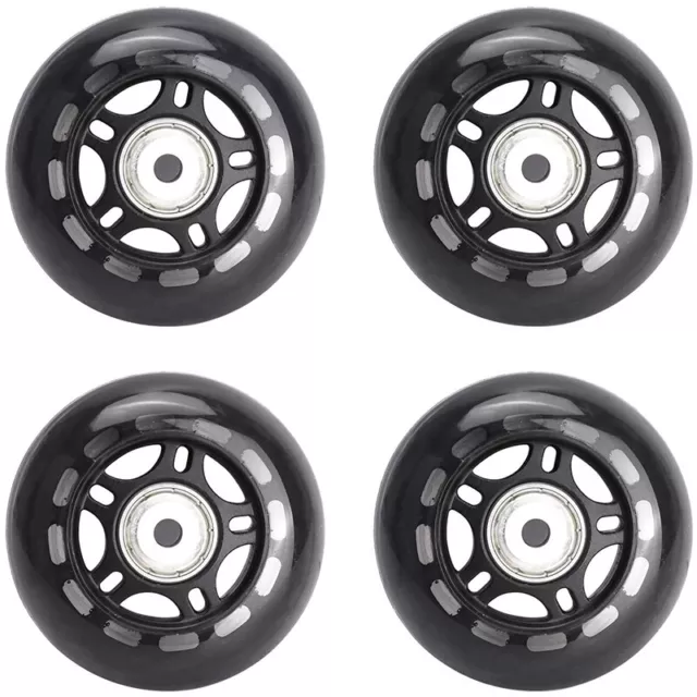 4 Pack Inline Skate Wheels Indoor/Outdoor Replacement Wheel with Bearings9700