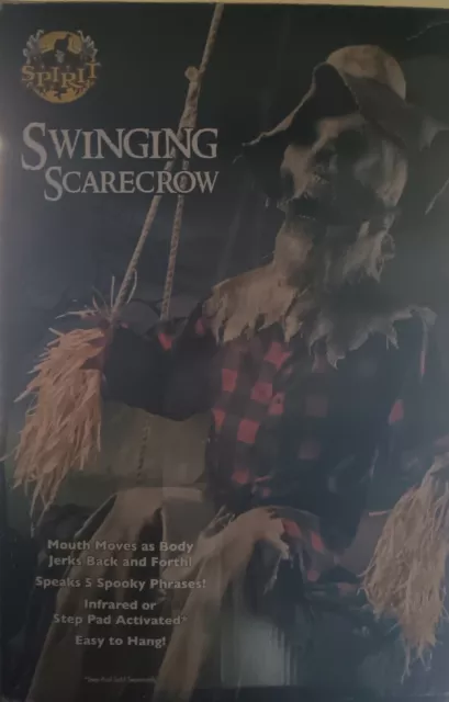 Spirit Halloween Swinging Scarecrow Halloween Animatronic