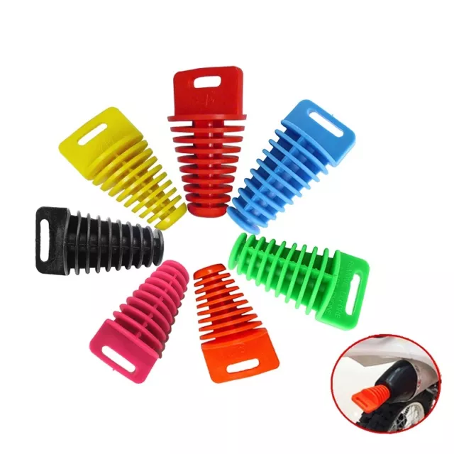 7 Colors Motorcycle Dirt Bike ATV Muffler Exhaust Silencer Wash Plug Pipe-Plug