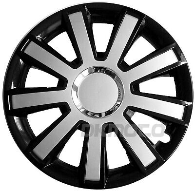 16'' Wheel trims Hub Cups fit Volkswagen VW Crafter 4 x 16'' black - silver