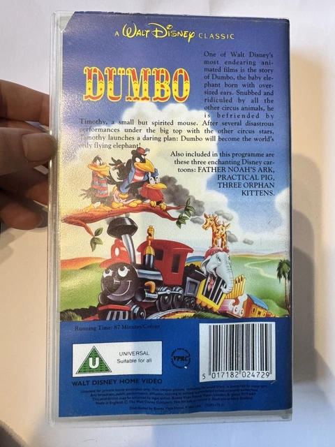 WALT DISNEY CLASSICS Dumbo VHS Vintage Tape £4.58 - PicClick UK