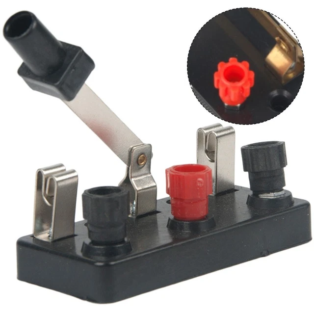 Rocker Switch Belt 3??2.5cm Cat-Eye Double Gang Switch - Black Or Red Color Options