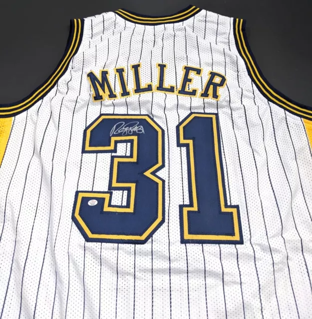 Reggie Miller Indiana Pacers Signed Autographed Jersey with COA