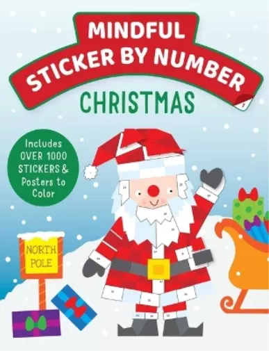 Insight Kids Mindful Sticker By Number: Christmas (Tascabile) iSeek