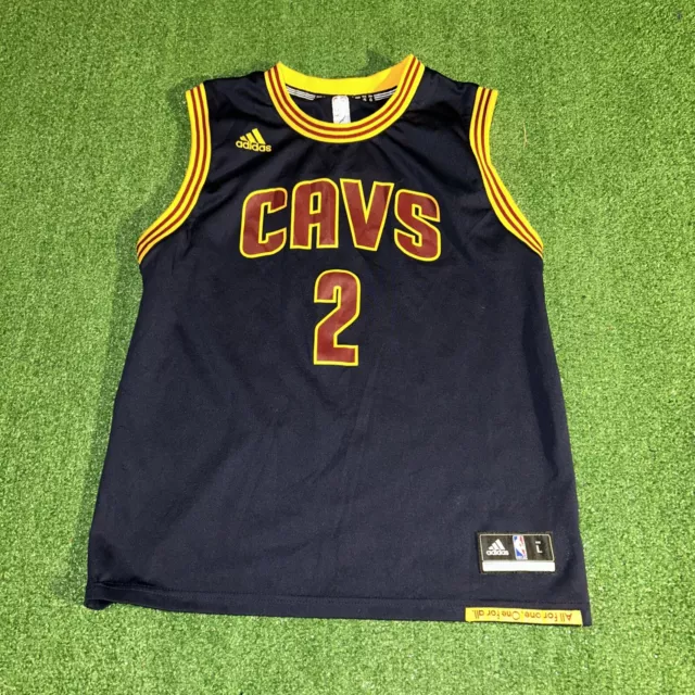 Adidas NBA Kyrie Irving Cleveland Cavaliers Jersey - Youth Large - Navy Blue