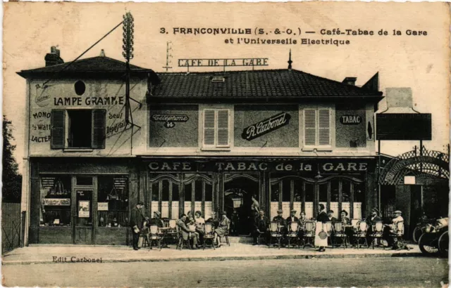 CPA Franconville (S.-&-O.) - Café-Tabac de la Gare et l'Universeile .. (290911)