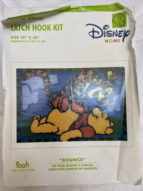 Nuevo kit de gancho de pestillo ""rebote"" Caron POOH 20"" x 30"" Winnie the Pooh & Tigger Too