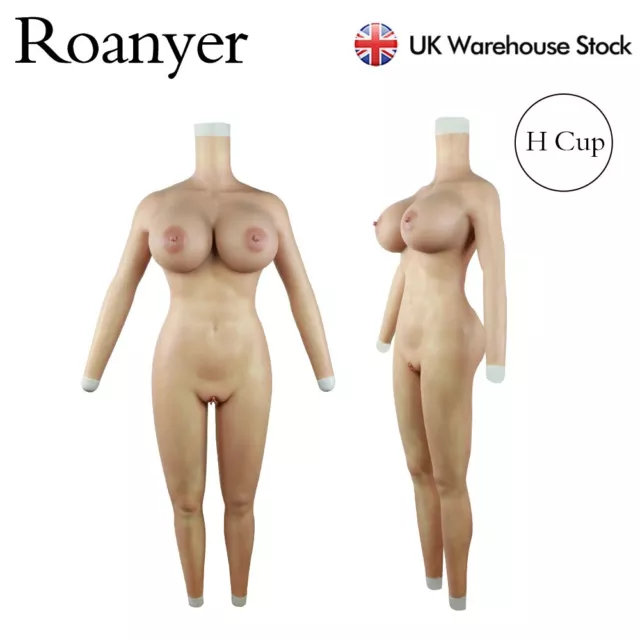 UK ROANYER SILICONE Breast Plate Forms Suit H Cup Fullbody Pants Crossdresser  DQ £379.00 - PicClick UK