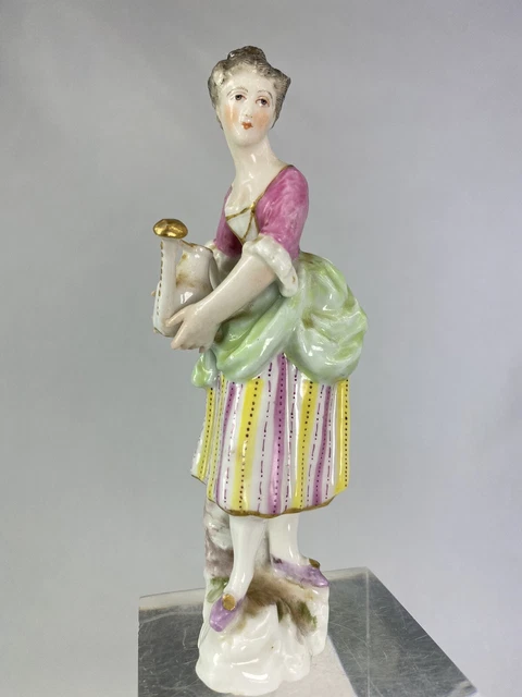FIGURINE PORCELAINE de SAMSON goût MEISSEN PORCELAIN STATUETTE D'1 PAIRE - 1/2 -