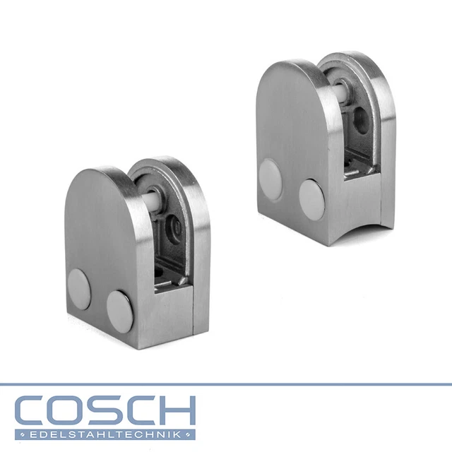 Acier Inox V2A Fermé Pince à Verre Cornières 40x50 MM Support de Glasklemmhalter