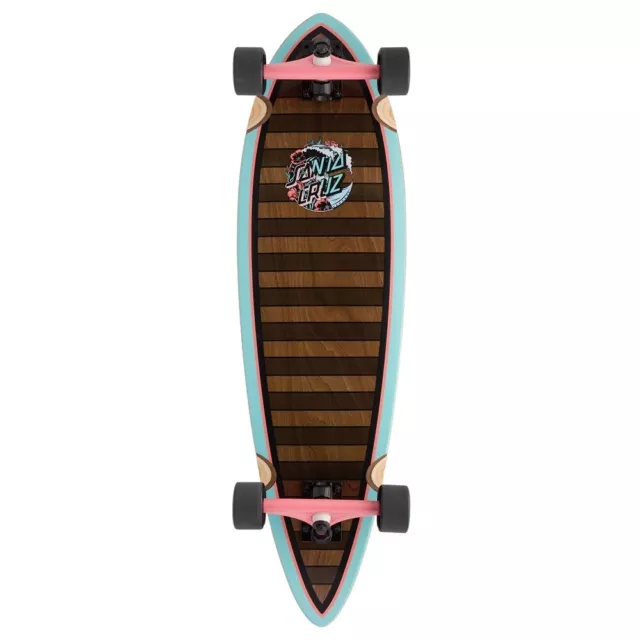 Santa Cruz Wave Dot Splice Pintail 33 Cruiser Skateboard