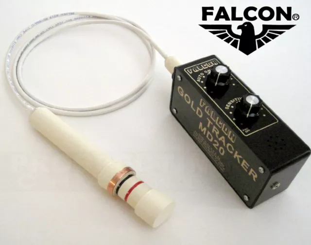 FALCON MD20 METAL DETECTOR finds discriminates Gold WATERPROOF PROBE 2