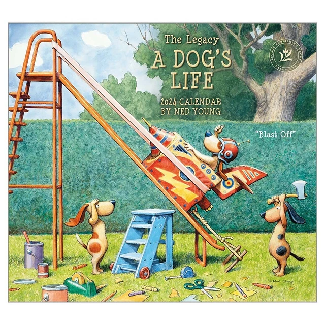 2024 CALENDAR A Dog's Life by Ned Young Wall The Legacy WCA81740 EUR 25