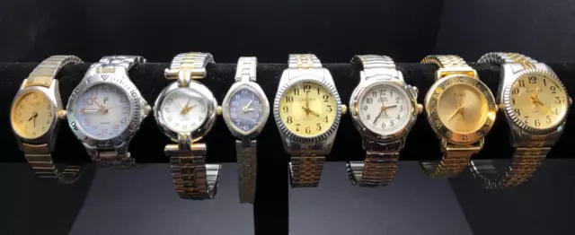 Estate Lot 8 Vintage Women Watches - Sharp, Gruen, Watch-it, Anne Klein