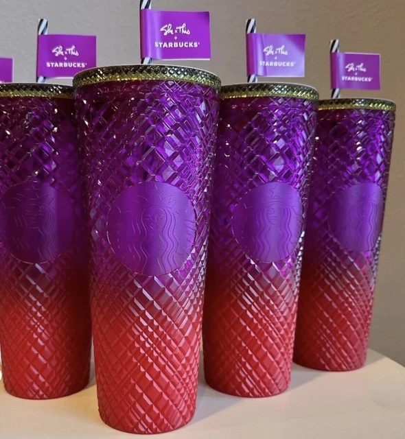 STARBUCKS SPRING 2024 Jeweled Ombre Tumbler Venti 24oz "Shae" 34.99