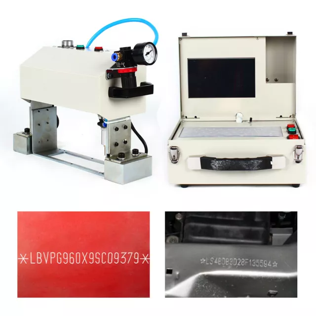 Pneumatic Dot Peen Marker Machine Desktop Vin Code Number Printer 140*40mm