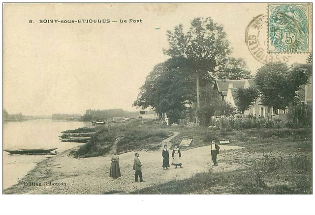 91. n°37043 .soisy sous etiolles.le port