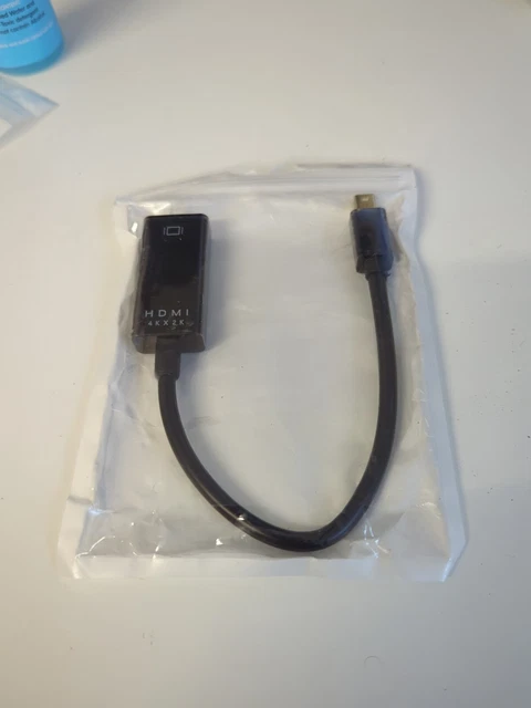 Mini Displayport to HDMI, 18cm Gold-Plated DP HDMI Adaptor Cable, 4Kx2K and 3D