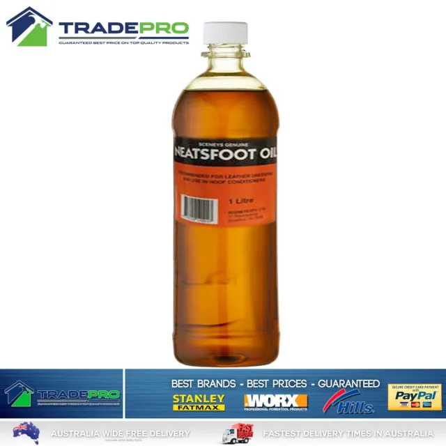 Neatsfoot Oil 1L Restore Preserve Protect Leather Saddlery 1LTR Jackets Horse