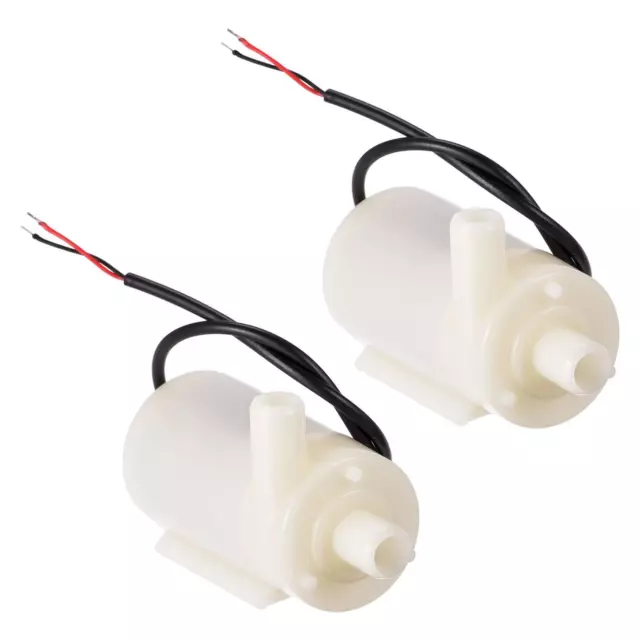 Micro Mini Agua Bomba DC 4.5V Horizontal Estilo para Planta Riego, Paquete de 2