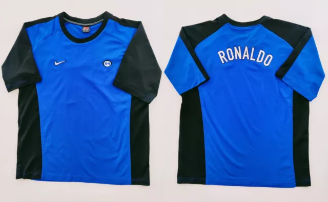 Inter Milan Ronaldo R9 2000/01 Nike Training Jersey Size XL (Very Good)