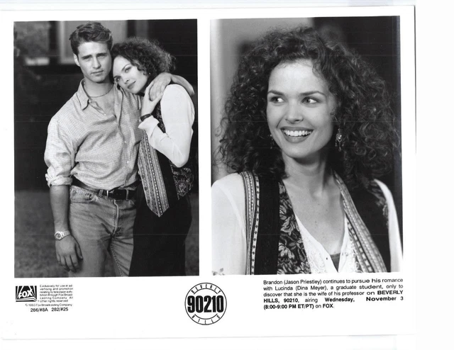 Jason Priestley Dina Meyer "Beverly Hills 90210" TV Still